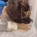New Fashion Metal Geometric Hair Claw Clip Trendy Hair Clips Hair Clamps Hairpins Party Hair Accessories For Women Headwear