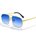 New Pilot Sunglasses for Men Fashion Retro Double Bridge Girder Metal Sun Glasses Women UV400 Male Trending Products Shades