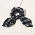 Fashion Print Hair Scrunchie Bowknot Hair Rope for Women Girls Ponytail Holder Hair Ties Elastic Hair Bands Hair Accessories