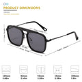 Vintage Sunglasses For Men Retro Anti Glare Driving Sun Glasses Male Fashion Square Shades UV400 zonnebril heren