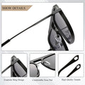 Vintage Sunglasses For Men Retro Anti Glare Driving Sun Glasses Male Fashion Square Shades UV400 zonnebril heren