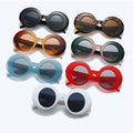 Fashion Colorful Retro Round Oval Sunglasses Women 2023 Vintage Gradient Eyewear Men Punk Sun Glasses Shades UV400