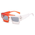 Fashion Irregular Square Sunglasses Women Retro Trending Double Color Eyewear Shades UV400 Men Vintage Gradient Punk Eyewear