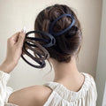 Fashion Large Matte Hairpins Hair Clips For Women Girls Geometric Buckle Clips Ponytail Clip Barrettes Headwear Hair Accessories