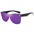 Rimless Vintage Sunglasses Women Square Eyeglasses Women/Men Luxury Brand Glasses Women Brand Oculos De Sol Feminino