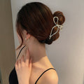 Luxury Hollow Out Metal Hair Claw For Women Girls Geometric Hair Crab Female Vintage Bowknot Catch Clip Fashion Hair Accessories