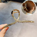 Luxury Hollow Out Metal Hair Claw For Women Girls Geometric Hair Crab Female Vintage Bowknot Catch Clip Fashion Hair Accessories
