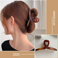 Luxury Hollow Out Metal Hair Claw For Women Girls Geometric Hair Crab Female Vintage Bowknot Catch Clip Fashion Hair Accessories