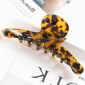 New Acetate Hair Claws Crab Clamps Charm Claw Clips Women Girls Leopard Hair Clips Retro Cross Hairdress Hair Styling Tool