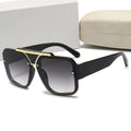 New Fashion Oversized Sunglasses Luxury Brand Women Men Modern Square Glasses Unisex Black Man Sunshade UV400