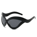 New Line Cat Eye Sunglasses European Milan Fashion Show Future Hip Hop Sunglasses
