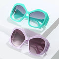 Women's Large Frame Polygon Future Technology Sense Glasses High Quality Sunglasses Women