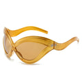 Oversized Cat Eye Sunglasses Women 2023 Luxury Brand Designer INS Fashion  Wrap Around Red Eyewear Shades UV400 Oculos Goggle