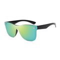 Siamese Sunglasses Men Rice Nails Ladies Sunglasses Luxury Colorful Retro Sun Glasses Pink Mirror Shades For Women