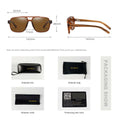 Sunglasses Polarized Lens UV400 Handmade Natural Bamboo Wooden Frame Vintage Sun Glasses For Men Women