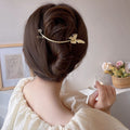 Crystal Hair Claw Clips Girls Hairpins Fashion Ponytail Clip Geometric Barrettes Hairgrip Headwear Women Hair Accessories
