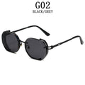 Square Punk Sunglasses For Men 2023 Luxury Steampunk Vintage Fashion Glasses Retro Shades Lunette De Soleil Homme Gafas De Sol