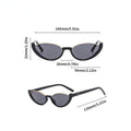 New in Small Cat Eye Sunglasses Women Trendy Vintage Composite Shades Eyewear Fashion Luxury Brand Designer Sun Glasses