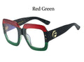 Anti Blue Light Oversized Glasses Frame Women Fashion Luxury Brand Square Big Frame Clear Lens Transparent Frames Vintage