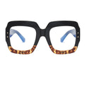 Anti Blue Light Oversized Glasses Frame Women Fashion Luxury Brand Square Big Frame Clear Lens Transparent Frames Vintage