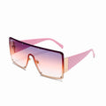 New Square Sunglasses Women Fashion Oversized Metal Frame Vintage Glasses Men Shades Retro Gradient Colors Oculos UV400