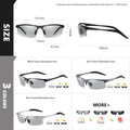 Aluminum Rimless Photochromic Sunglasses Men Polarized Day Night Driving Glasses Chameleon Anti-Glare gafas de sol hombre
