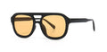 Classic Pilot Sunglasses Women Vintage Yellow Lens Fashionable  Female Candy Color 70s Glasses