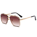 Cool Men Driving Glasses Goggle Summer Style Gradient Brown Sunglasses
