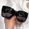 Fashion Brand Square Sunglasses For Women Vintage Oversized Graident Cat Eye Sun Glasses Female Black Leopard Men Shade