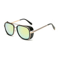 Steampunk ton stark Iron Man 3 sunglasses men brand women mirror designer sun glasses Vintage lens red sunglasses