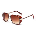 Steampunk ton stark Iron Man 3 sunglasses men brand women mirror designer sun glasses Vintage lens red sunglasses