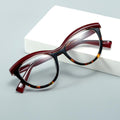 Women's Eyeglasses With Black Frame Oversize Horn-rimmed Cat Eye Glasses Computer Fashionable Glasses