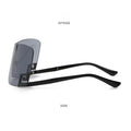 Fashion Brand Designer Luxury Oversized Rimless Sunglasses Men Women Vintage Punk Sun Glasses Trend One Piece Eyeglasses