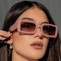 Pink Shades Women Small Sunglasses Black Fashion Square Glasses Vintage Retro Green Glasses Female Unisex Oculos Feminino
