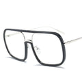 Square Big Frame Sunglasses Men Women Fashion Shades UV400 Vintage Glasses