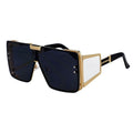 46588 Oversized Luxury Brand Sunglasses Retro Men Women Fashion One Lens Shades Uv400 Vintage Glasses