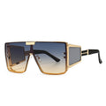 46588 Oversized Luxury Brand Sunglasses Retro Men Women Fashion One Lens Shades Uv400 Vintage Glasses