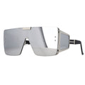 46588 Oversized Luxury Brand Sunglasses Retro Men Women Fashion One Lens Shades Uv400 Vintage Glasses