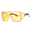 46588 Oversized Luxury Brand Sunglasses Retro Men Women Fashion One Lens Shades Uv400 Vintage Glasses