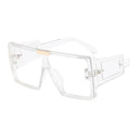 Oversized Square Luxury Sunglasses Brand Designer Fashion One Lens Men Women Shades UV400 Vintage Glasses