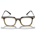 Luxury Rhinestone Frame Anti Blue Light Glasses Vintage Diamond Square Oversize Clear Lens Eyeglasses Optical Spectacle Frame