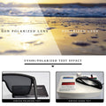 Polarized Sunglasses For Men Oversize Square Anti UV400 Male Mirror Sun Glasses Original Driving Goggles Women zonnebril
