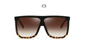 Big Frame Square Sunglasses Women fashion Flat Top Oversize Luxury Brand Gradient sun glasses for women