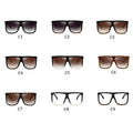 Big Frame Square Sunglasses Women fashion Flat Top Oversize Luxury Brand Gradient sun glasses for women