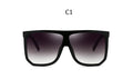 Big Frame Square Sunglasses Women fashion Flat Top Oversize Luxury Brand Gradient sun glasses for women