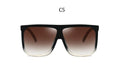 Big Frame Square Sunglasses Women fashion Flat Top Oversize Luxury Brand Gradient sun glasses for women