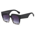 Brand Designer Sunglasses Woman Vintage Black Mirror Sun Glasses For Fashion Big Frame Glasses Gradient Sun Glasses Female UV400