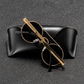Brand Designer Vintage Sunglasses Man Woman Metal Steampunk Sun Glasses Classic Round Retro Shades Driving Oculos De Sol