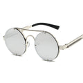 Brand Designer Vintage Sunglasses Man Woman Metal Steampunk Sun Glasses Classic Round Retro Shades Driving Oculos De Sol