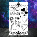 Butterfly Rose Flower Temporary Tattoos For Women Adult Kids Girl Feather Snake Scorpion Fake Tattoo Neck Arm Hands Small TatoosJ82509-CSQ060